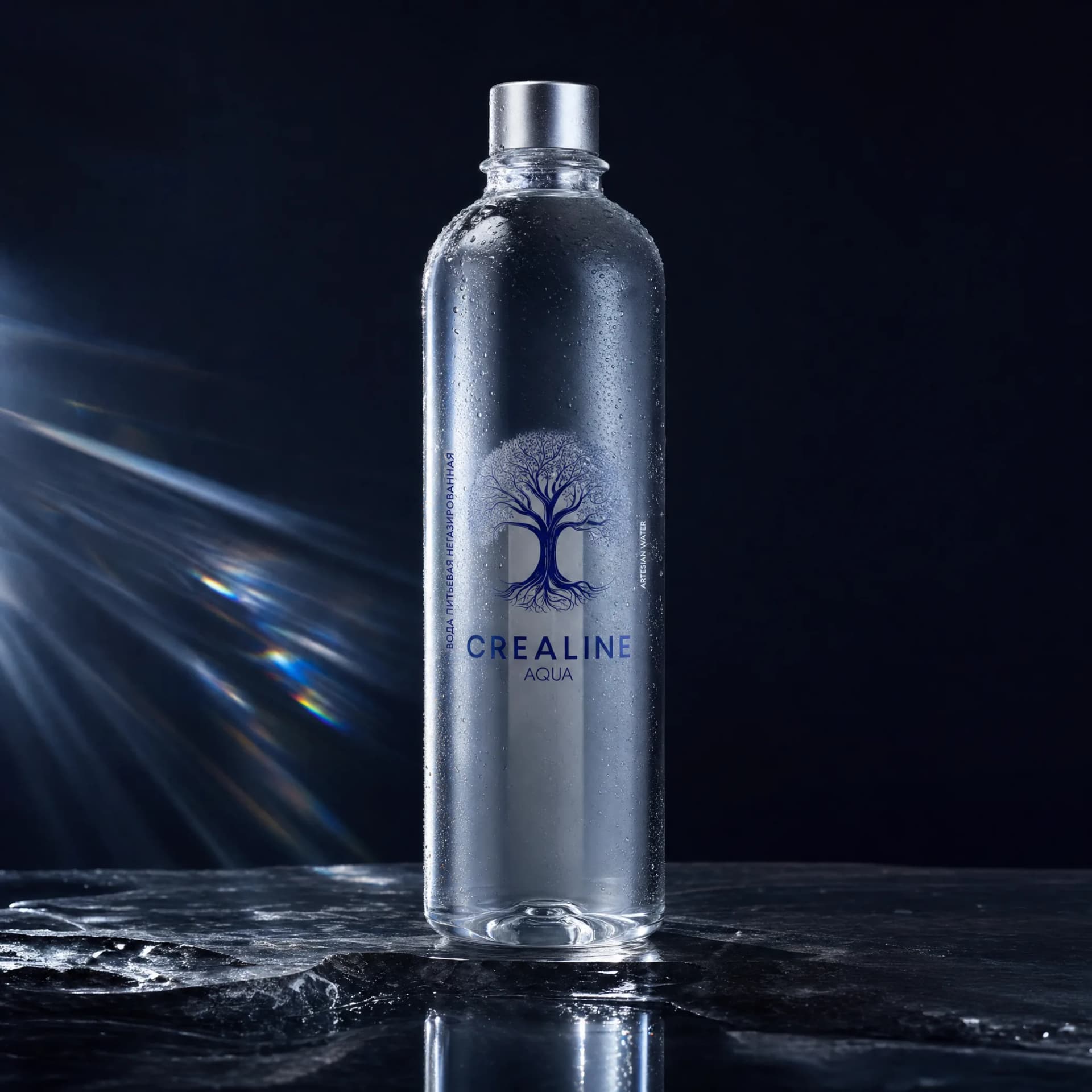 Артезианская вода CREALINE AQUA 0.5л Стекло Премиум