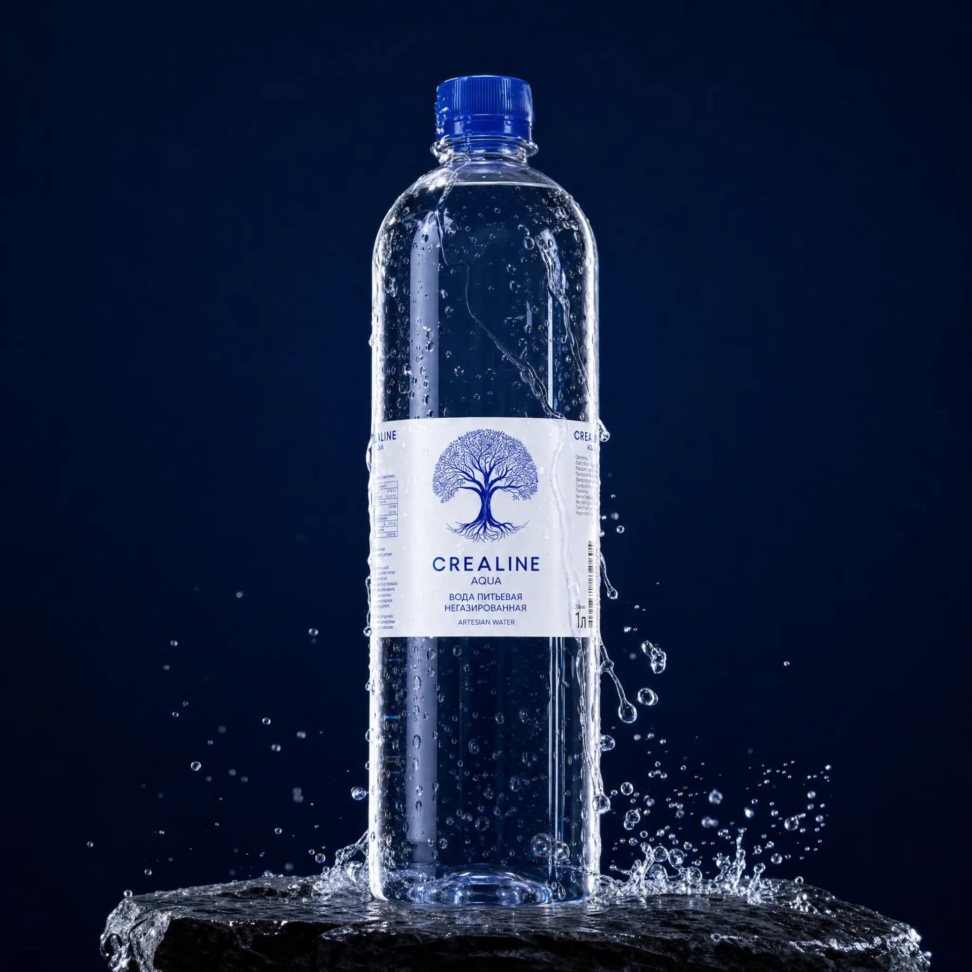 Артезианская вода CREALINE AQUA 1л ПЭТ